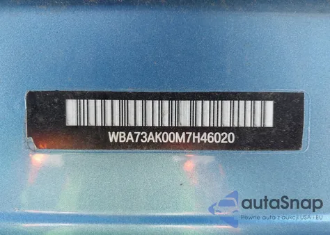 WBA73AK00M7H46020